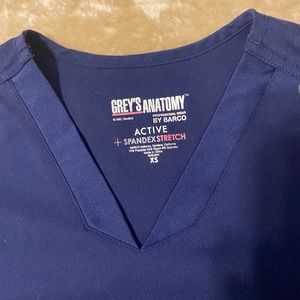 Greys Anatomy Navy Blue Scrub Set XS/XSP